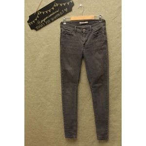 gray Levi's 710 Super Skinny jeans Sz 27